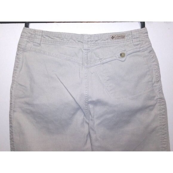 Columbia Sportswear Womens Corduroy Pants Sz 10 Nude beige Cords Outdoor cropped - Picture 5 of 9